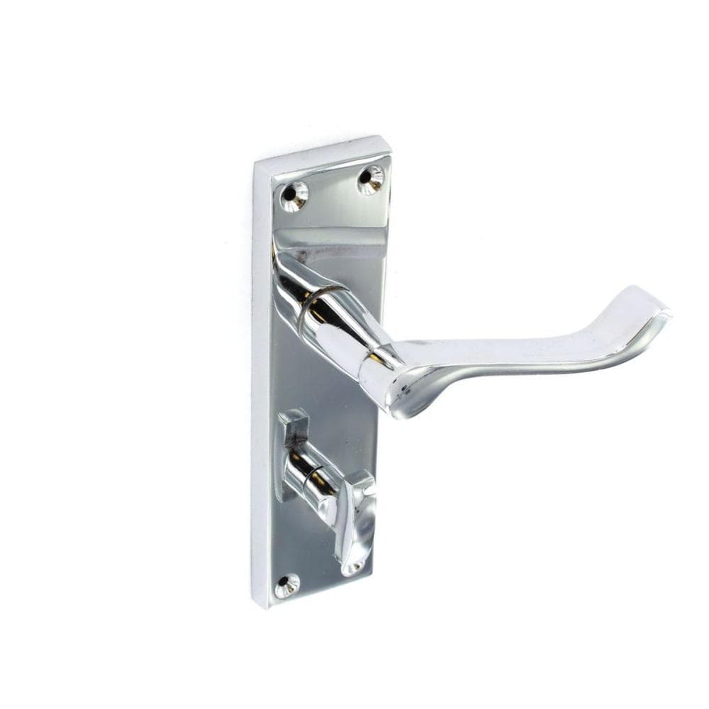 Chrome Scroll Bathroom Handles 155mm Pair