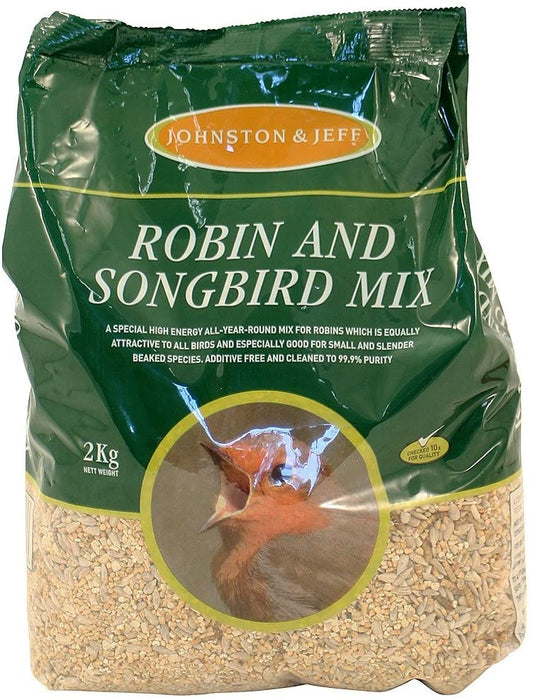 Johnston & Jeff Wild Bird Food Robin Mix 2kg