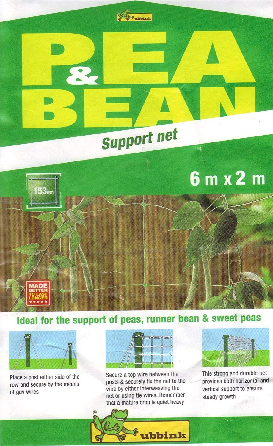 Apollo Pea & Bean Garden Netting 6m x 2m