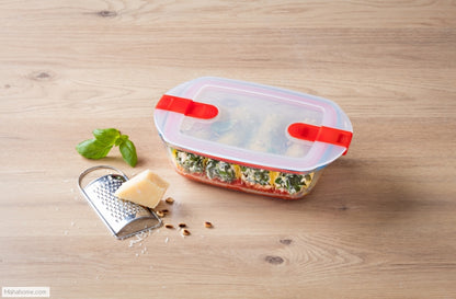 Pyrex Cook & Heat Rectangular Dish with Lid 1.1 Litre