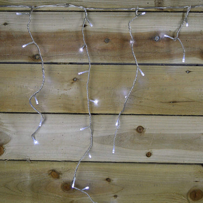 Premier Decorations LED Snowing Icicles Supabright Lights with Timer 480 LED
