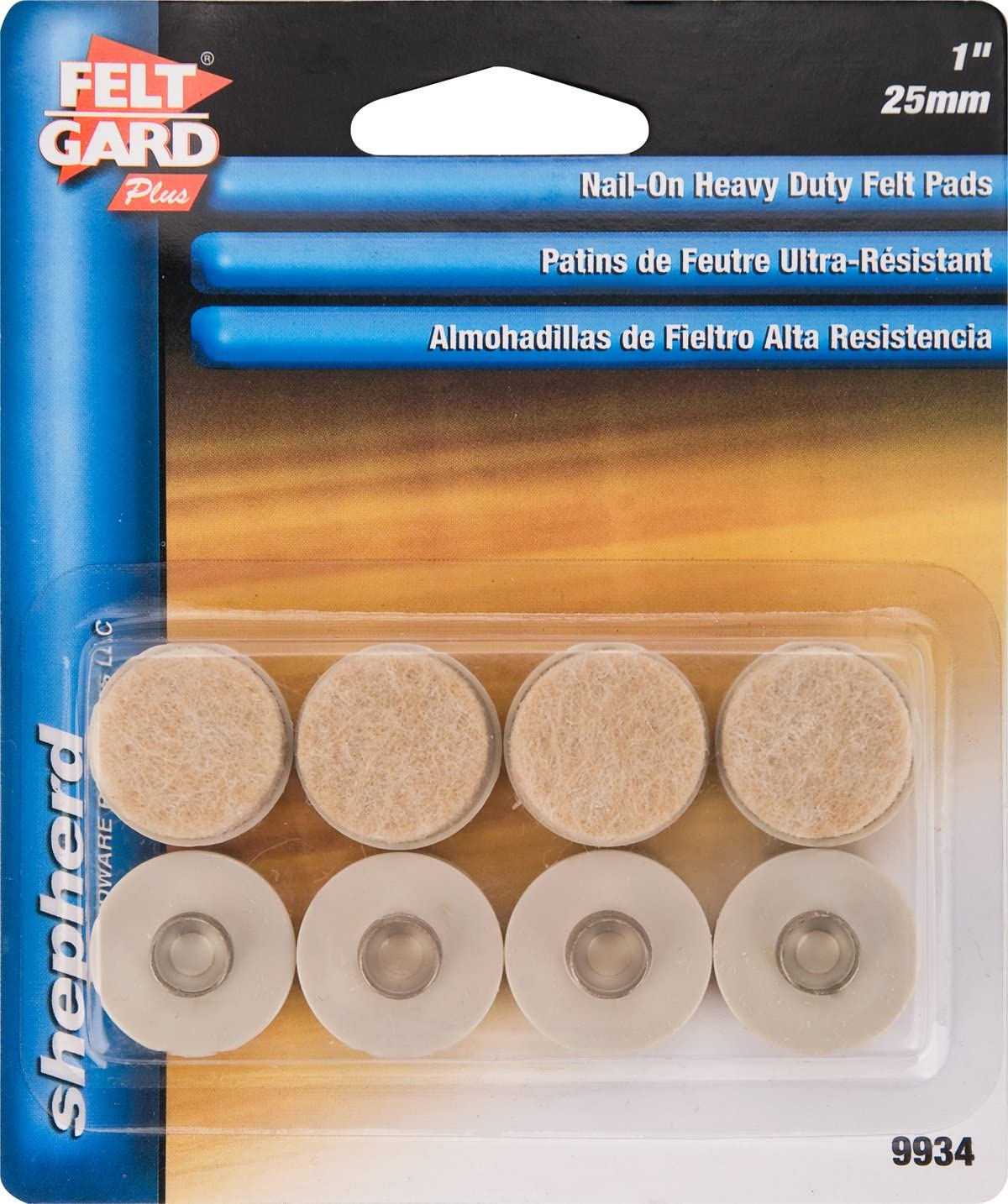 Felt Gard Felt Pads Nail-In 25mm