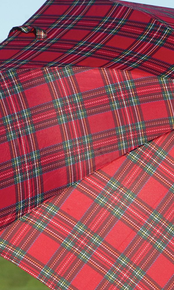 Charles Buyers Mini Folding Umbrella Red Tartan