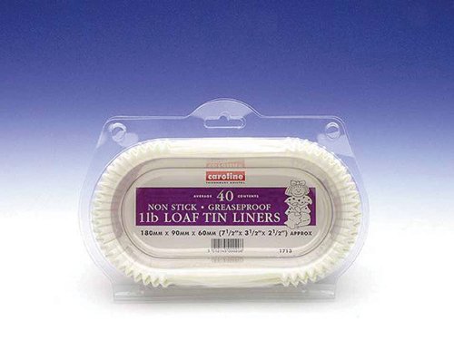 Caroline Loaf Tin Liners (40) 1lb