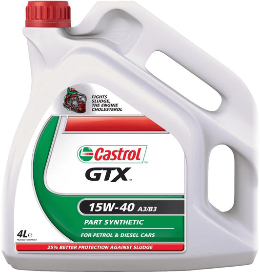 Castrol GTX 15W/40 Part Synthetic 4 Litre