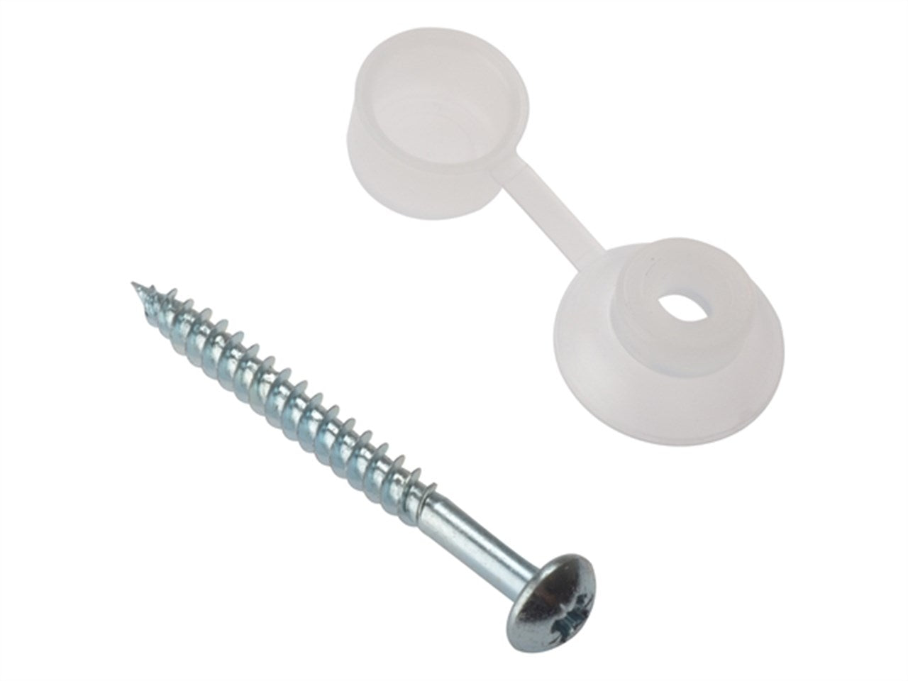 Forgefix Corrugated Roofing Screw Round Head Pozi ZP  Bag 10