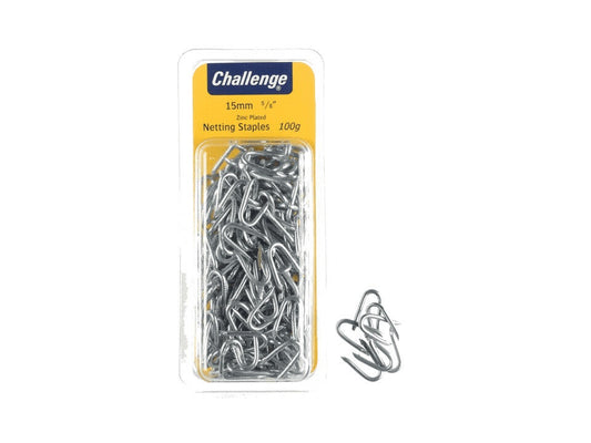 Challenge Netting Staples Zinc Plated 100g