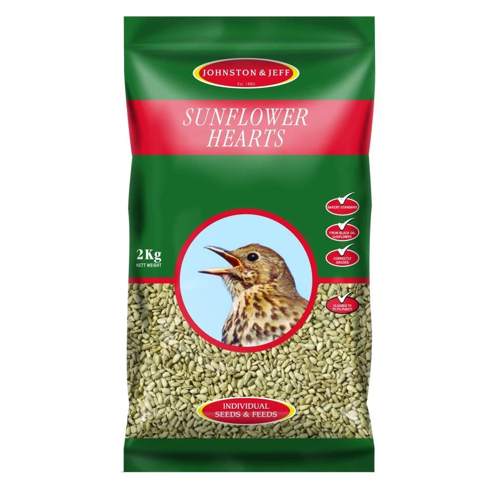 Johnston & Jeff Sunflower Hearts Wild Bird Food 2kg