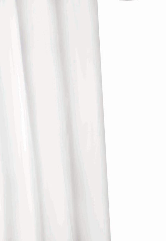 Croydex Shower Curtain PVC Plain White
