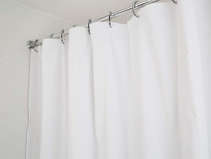 Croydex Shower Curtain PVC Plain White
