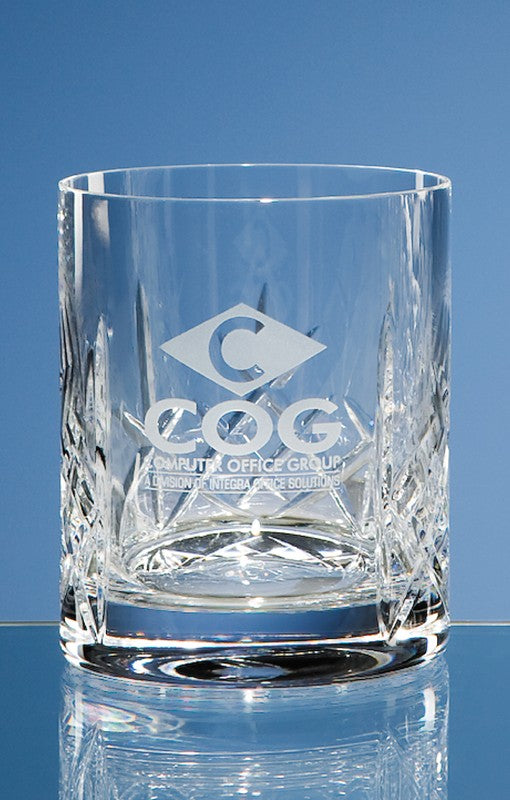 Crystal Galleries 320ml Flamenco Crystalite Panel Whisky Tumbler