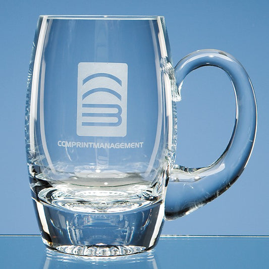 Crystal Galleries 0.425ltr Handmade Plain Barrel Tankard