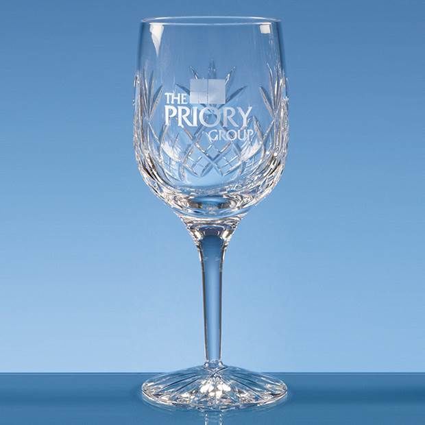Crystal Galleries 280ml Blenheim Lead Crystal Panel Goblet