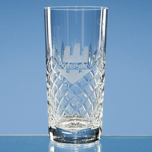 Crystal Galleries 320ml Durham Lead Crystal Panel High Ball