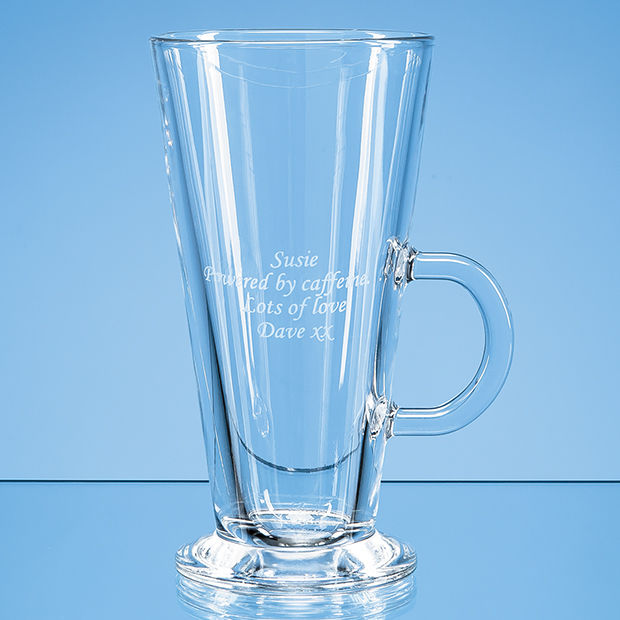 Crystal Galleries 370ml Barista Latte Glass