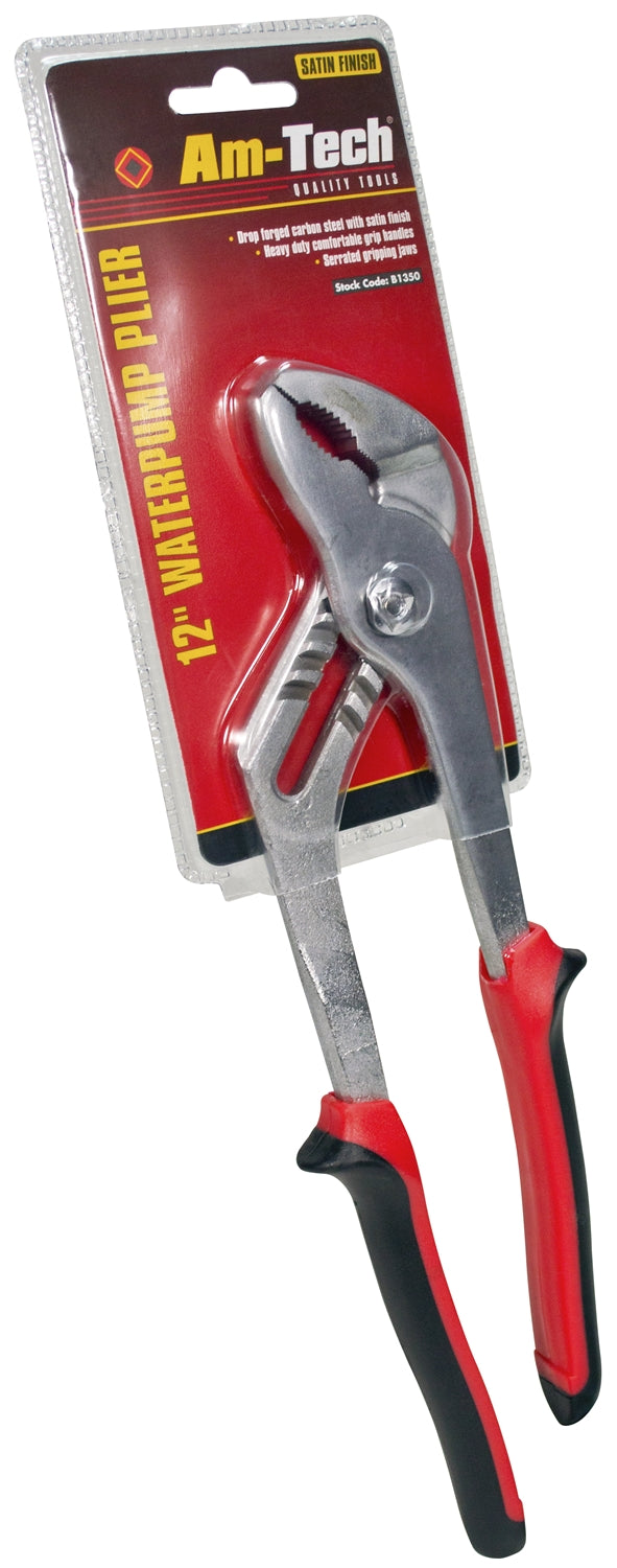 Amtech 12" Waterpump Pliers - Comfort Grip