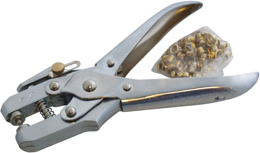 Amtech Heavy Duty Eyelet Pliers with 100pc Eyelets