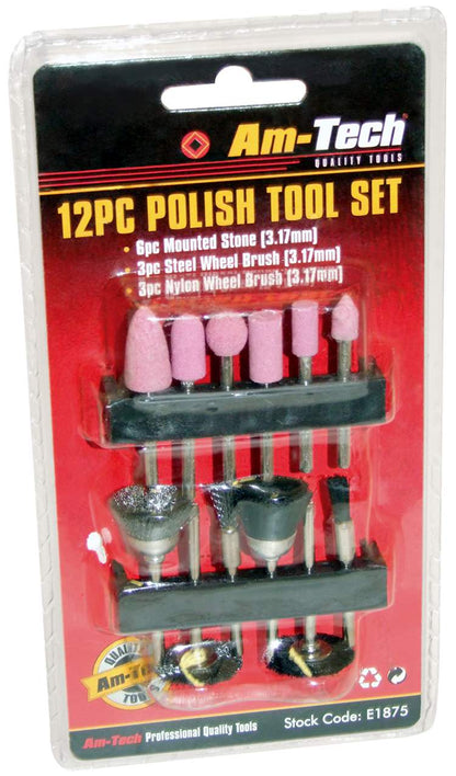 Amtech 12pc Polish Tool Set