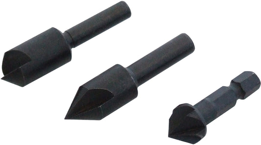 Amtech 3pc Countersink Bit Set