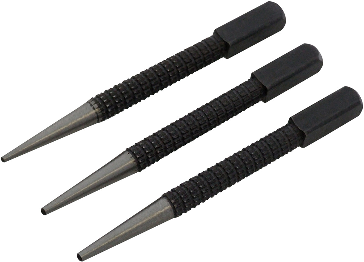 Amtech 3pc Nail Punch Set