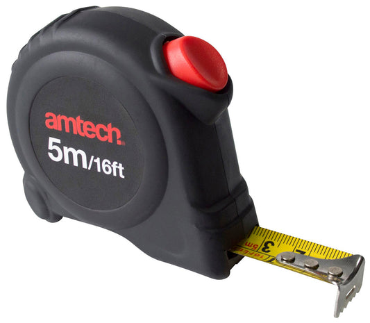 Amtech 5m x 19mm Self Locking Measuring Tape