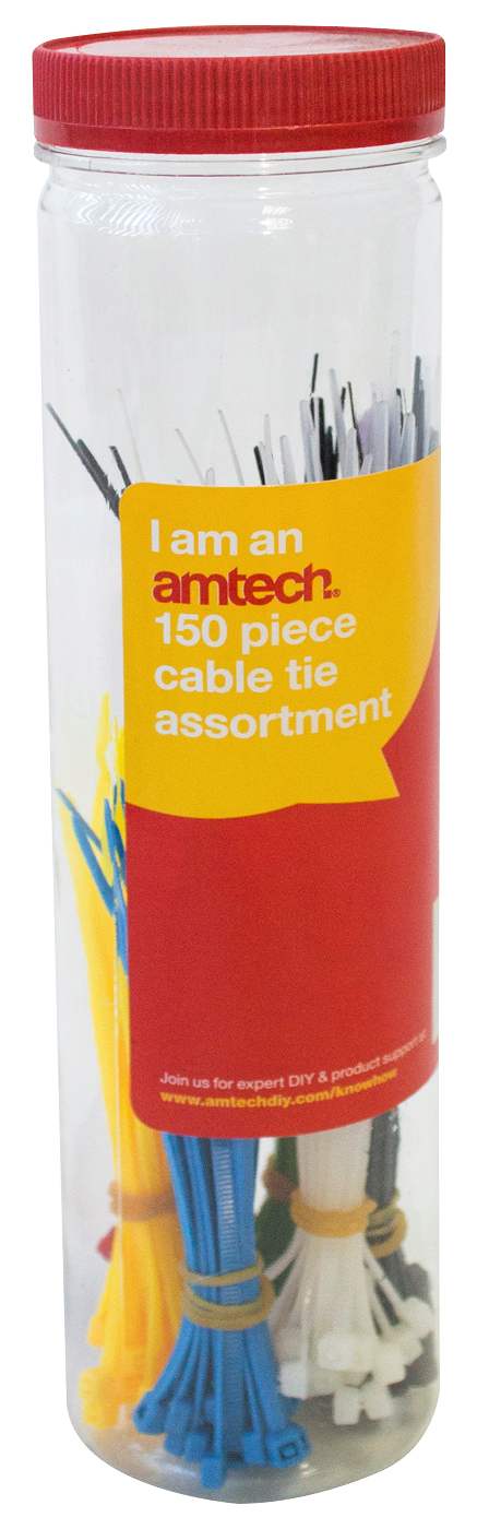 Amtech 150pc Cable Tie Set
