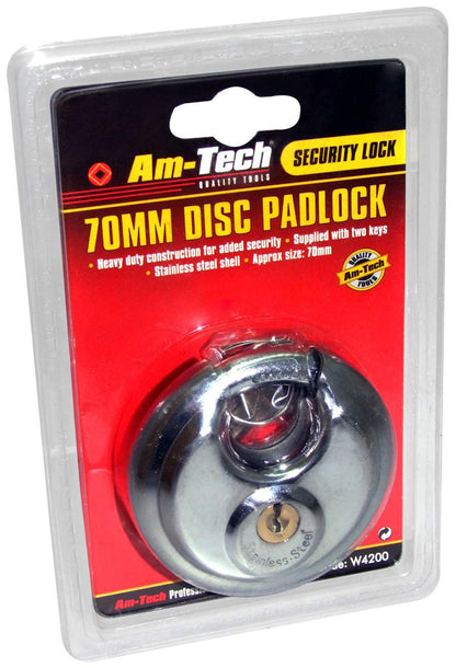 Amtech 70mm Disc Padlock