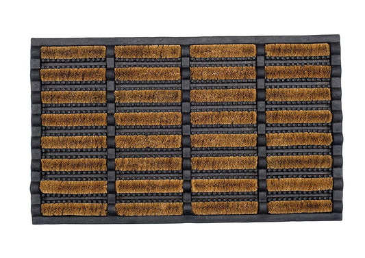 William Armes Heavy Duty Coir Mat With Rubber Base Natural 75 x 45cm