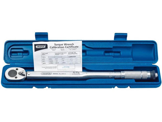 Draper 1/2" Square Drive 30 -210Nm Ratchet Torque Wrench