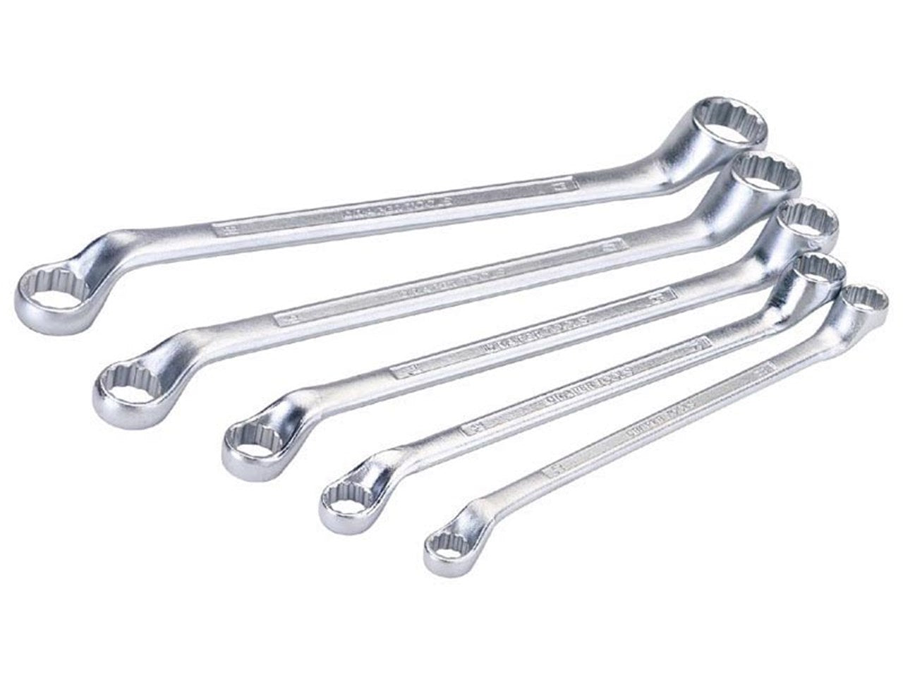 Draper 5 Piece Cranked Metric Ring Spanner Set