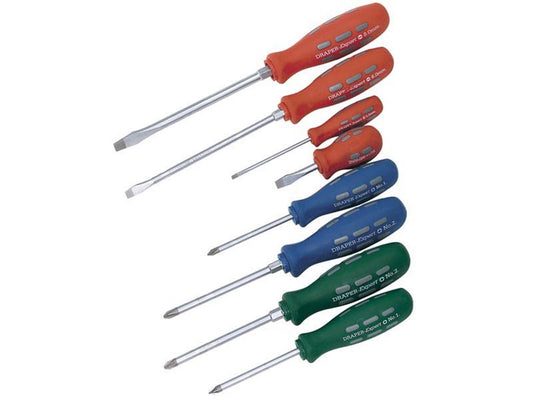 Draper Expert 8 Piece Engineers or Mechanics Screwdriver Set
