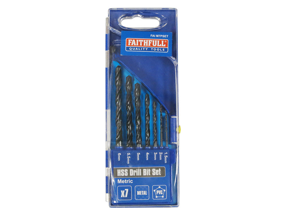 Faithfull HSS Drill Set (x7) 1.5 - 6mm