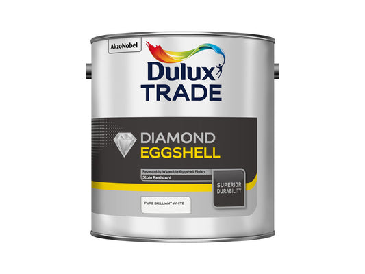 Dulux Diamond Eggshell Pure Brilliant White 2.5 Litre