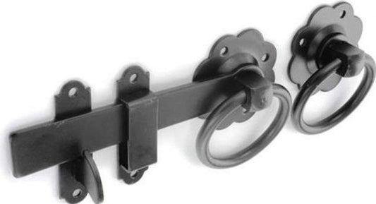 Securit Ring Gate Latch Black 150mm