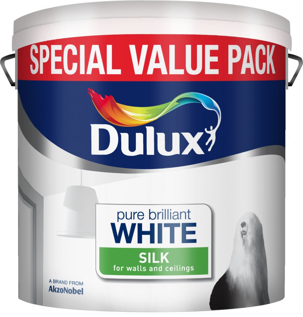 Dulux Silk Emulsion Pure Brilliant White 6 Litre