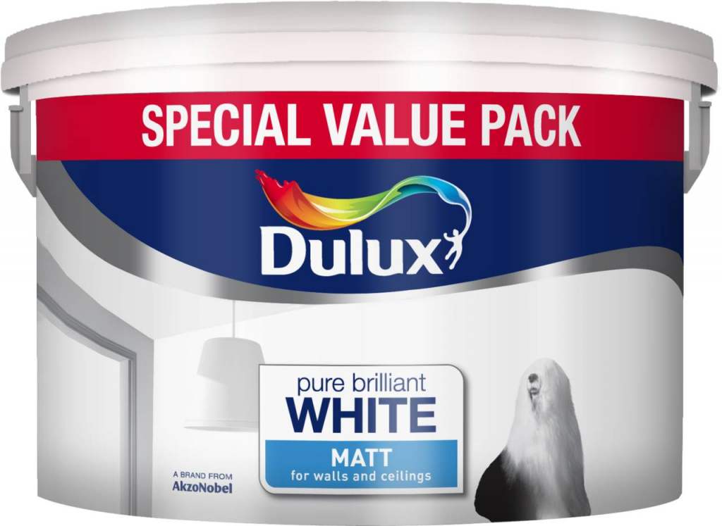 Dulux Matt Emulsion Pure Brilliant White 7. Litre