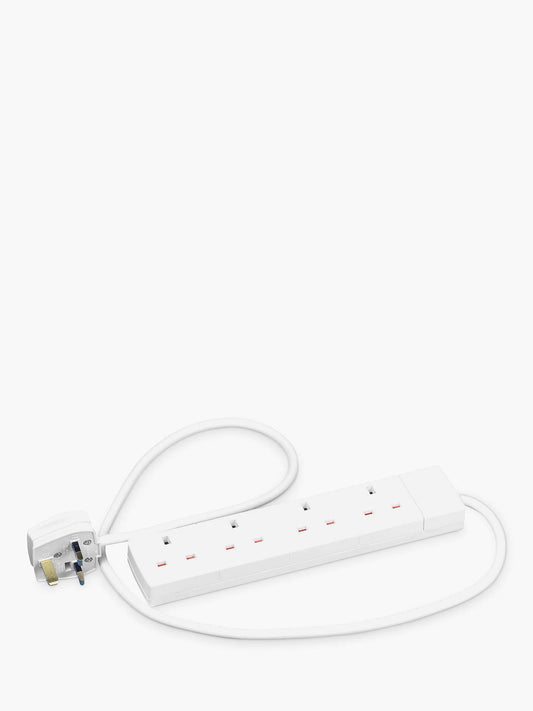 SMJ Electrical Extension Lead 13 Amp 4-Gang 2 Metre