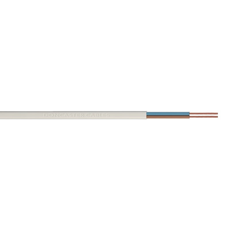 Jegs Cable Round White 0.5mm 2-Core