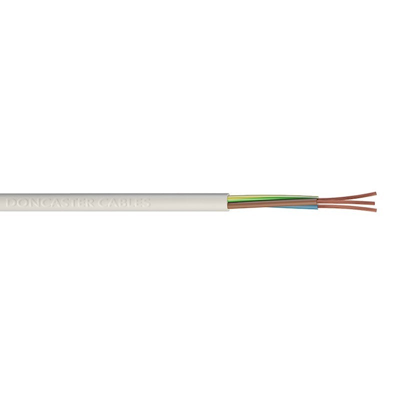 Jegs Cable Round White 1.5mm 3-Core