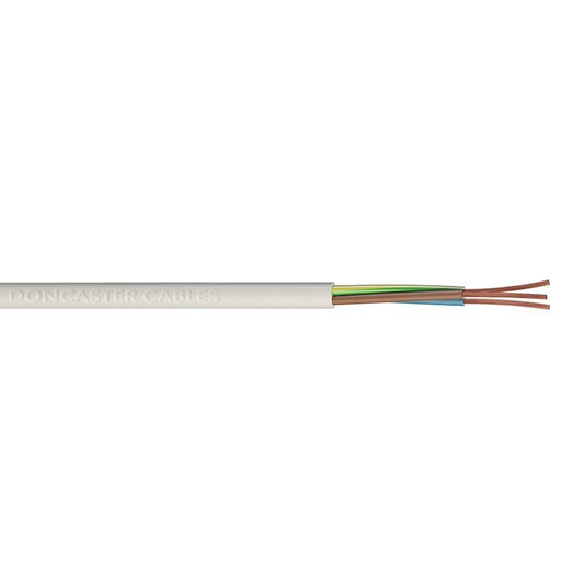 Jegs Cable Round White 1.5mm 3-Core