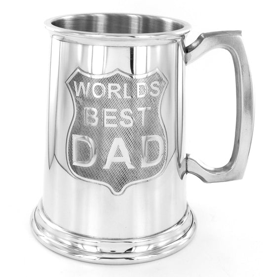 Edwin Blyde 1 Pint Pewter Tankard Worlds Best Dad
