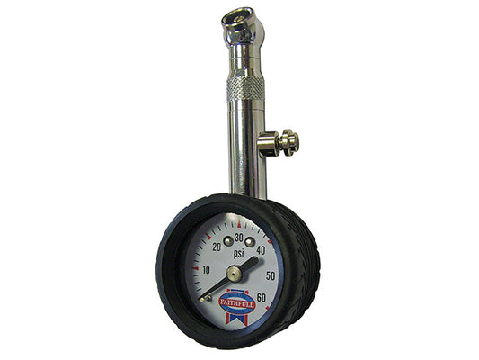 Faithfull Tyre Pressure Dial Gauge 60PSI