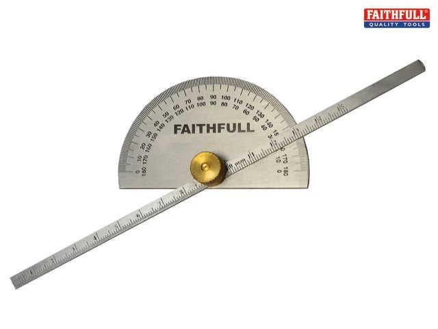 Faithfull Depth Gauge With Protractor 6"