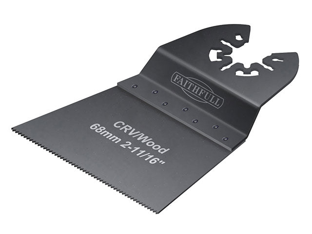 Faithfull Flush Cut Wood Blade Side Set 68mm CRV