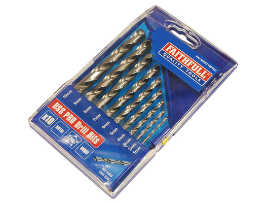 Faithfull Pro M2 HSS Drill Set (x10) 1 - 10mm