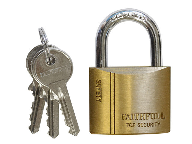 Faithfull Brass Padlock 25mm