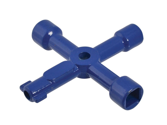 Faithfull 4 Way Services Utility Meter Key