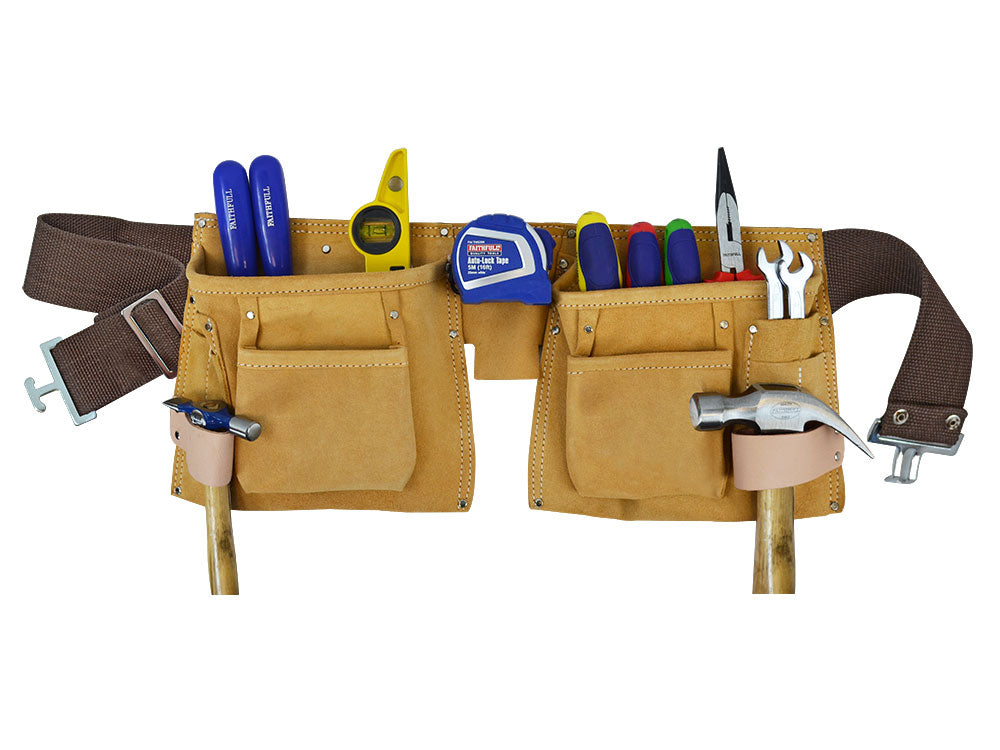 Faithfull Double Tool and Nail Pouch