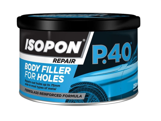 A W Tools P40 Glass Fibre Repair Paste 250ml Tin