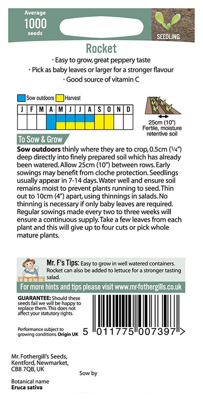 Mr.Fothergill's Rocket Cultivated Seeds